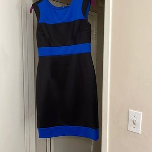 Black an blue dress 16x36 in length
